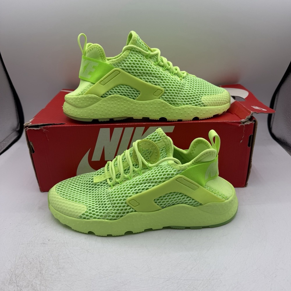 Nike Air Huarache Run Ultra BR Shoes Women Sz 7.5 Ghost Green Sneaker 833292-300